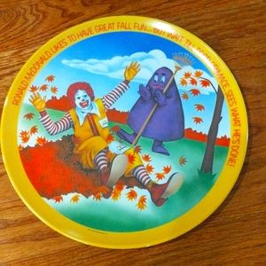 Vintage Ronald McDonald plate